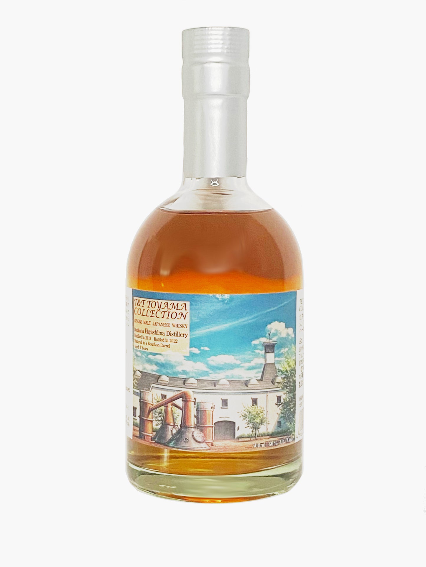 Single Malt Akashi 2019
3-Year-Old 60% Bourbon Barrel 500ml / OB for T&T Toyama Collection
OB: Abbreviation for Official Bottle