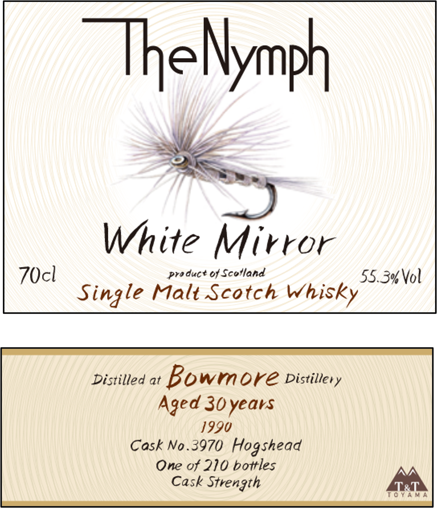 Bowmore 1990
30-Year-Old 55.3% Hogshead / The Nymph White Mirror T&T Toyama