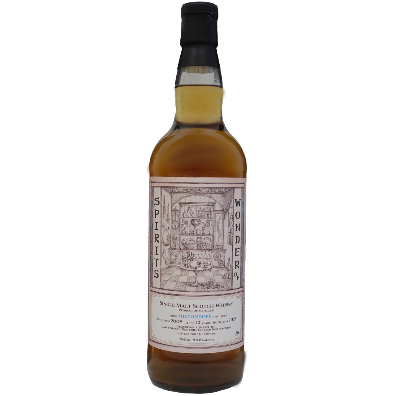 Miltonduff 2008 13-Year-Old 58.8% Barrel / Wonder of Spirits T&T Toyama